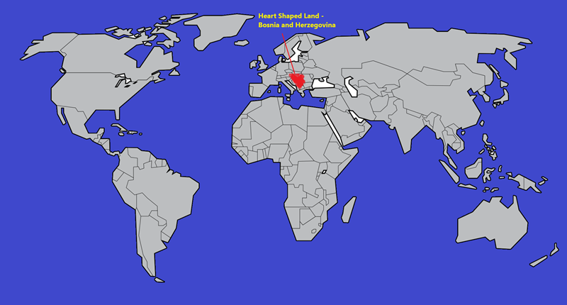 Map of Bosnia and Herzegovina-Be In Bosnia